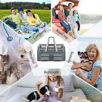 Cat Carrier Bag,Soft Sided Ventilated Pet Carrier for Small Dog Airline Approved Travel Puppy Carrier with Breathable Mesh, Foldable Portable for Outdoor Car