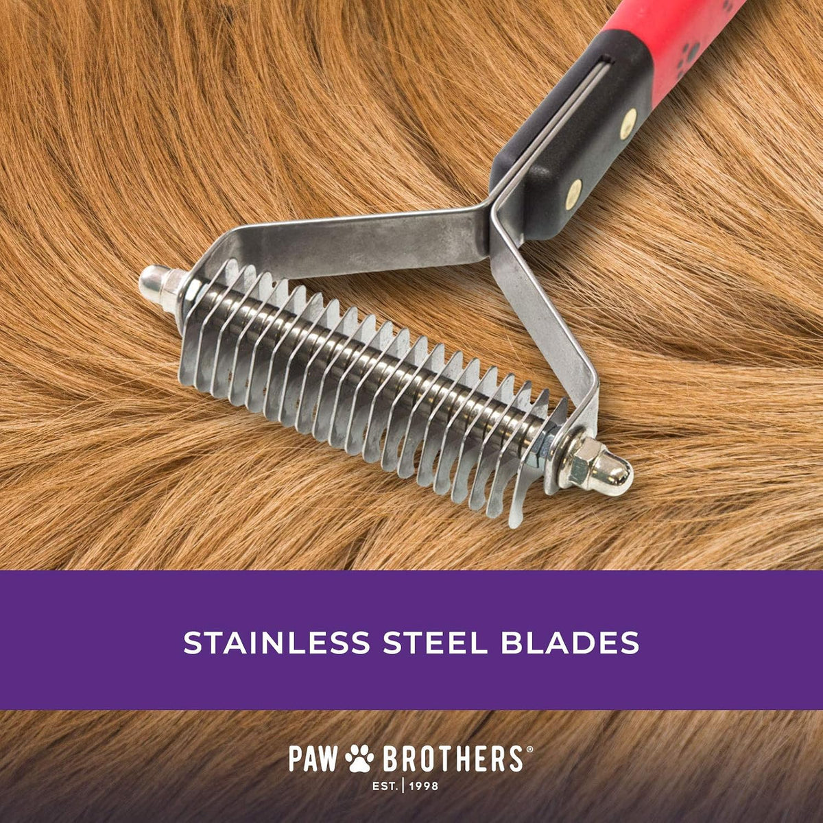 RYAN'S PET SUPPLIES Paw Brothers 13-Blade Coarse Double Wide - 20 Blade Medium - image 3