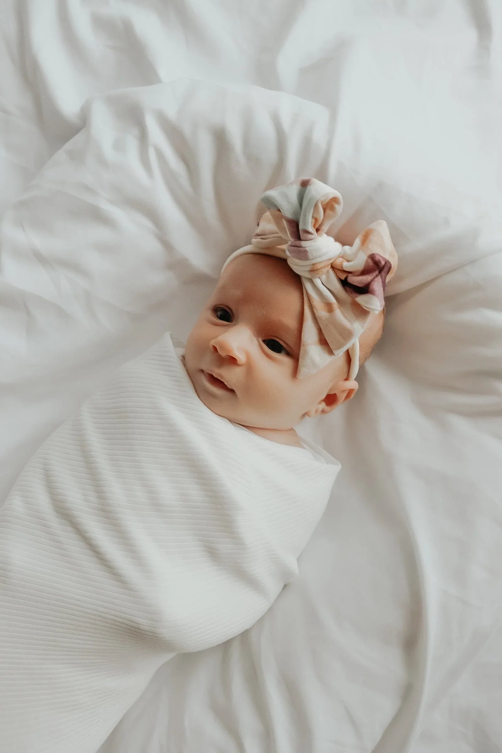 Dove Ribbed Stretch Swaddle - BIG FRENCHIES
