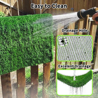 Fake Grass Pad for Dogs Potty Training Artificial Turf - 33x33 Inch / Green - image 3