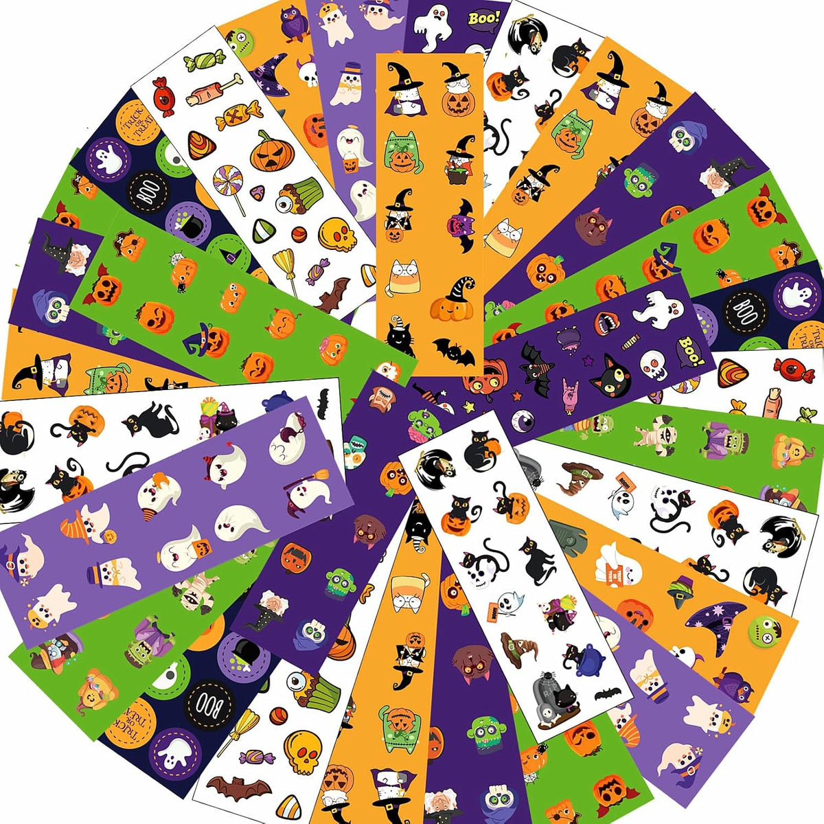 64 Sheets Halloween Stickers for Kids - Halloween Style