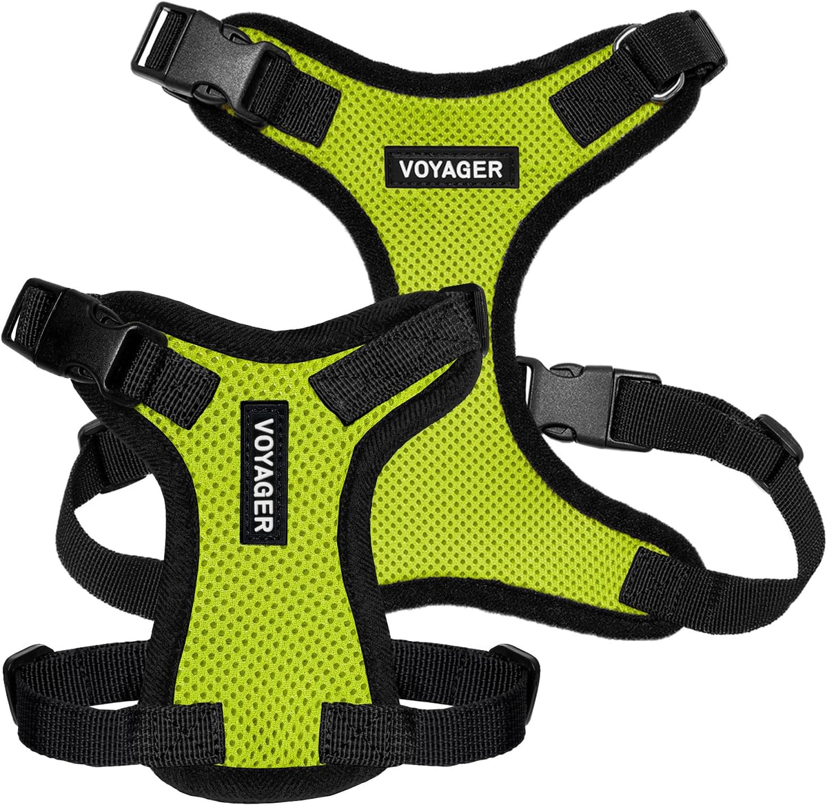 Voyager Step-in Lock Dog Harness, Pink - Harness (Lime Green/Black Trim) / XS (Chest: 13 - 16") - image 3