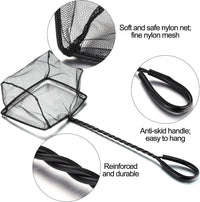 Mogoko 2 Pack Aquarium Net Fish Net Small Net Multi-Size Fine Mesh - 3. Black / 5 Inch - image 2