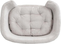 Christopher Knight Home Elroy Orthopedic Dog Bed, Elevated Dog Sofa Bed for Small Dog, Supportive Foam Pet Couch Bed with Wooden Legs, Modern Pet Sofa Bed, Light Beige