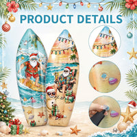 JellyArch inflatable surfboard decorations with tropical flower print, set of 4 - view 25