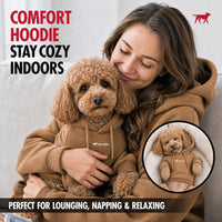 Tuff Pupper Dog Hoodie, Premium Quality Insulated Fabric - Caramel / Small (15-25 lbs) - image 4