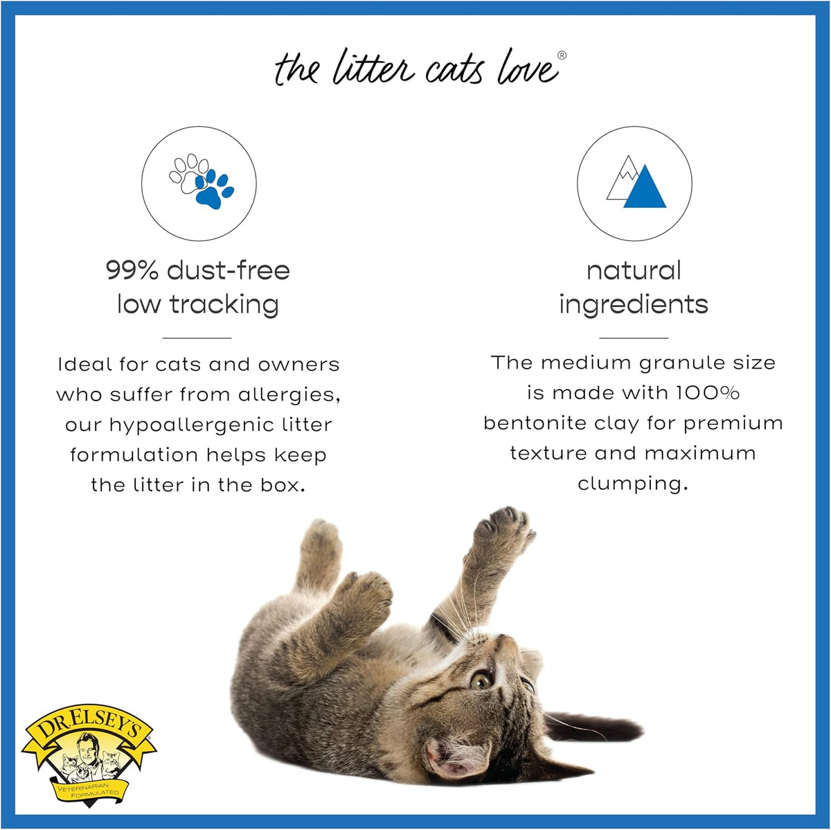 Dr. Elsey's Ultra UnScented Clumping Clay Cat Litter – Daily Care for Cats - 18 lb - image 4