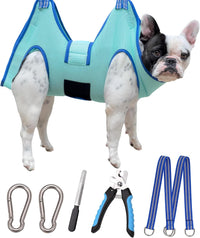 Kkiimatt Dog Grooming Hammock - Medium 35 LB Max/Turquoise
