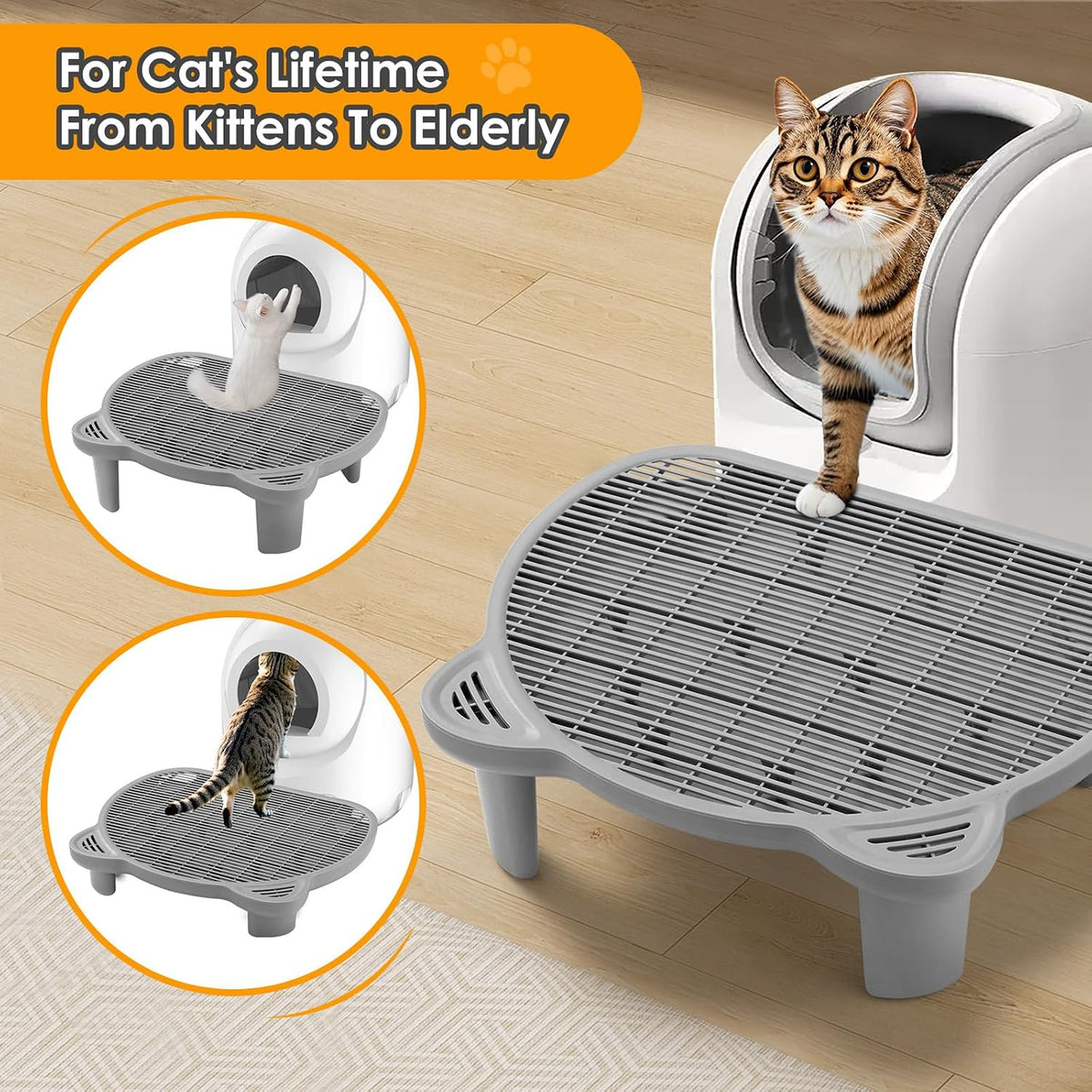 Litter Catching Step for Cat Litter Box - Blue - image 3
