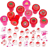Car and truck stampers for kids, 12 pre-inked stamps in different vehicle designs and colors - view 2