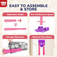 TOY Life T Ball Set for Kids 3-5-8 - Glove, Tee, Bat & 6 Balls - image 4