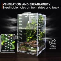 Acrylic Jumping Spider Enclosure, Insect Terrarium for Spiders - Small (Pack of 3) - image 3