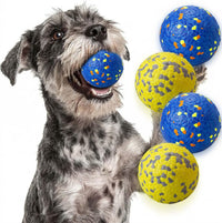 Dog Balls, Indestructible Dog Tennis Balls for Aggressive Chewers – Essentials for Dogs - Blue & Yellow (4-Pack) / Small (2.5" diameter)