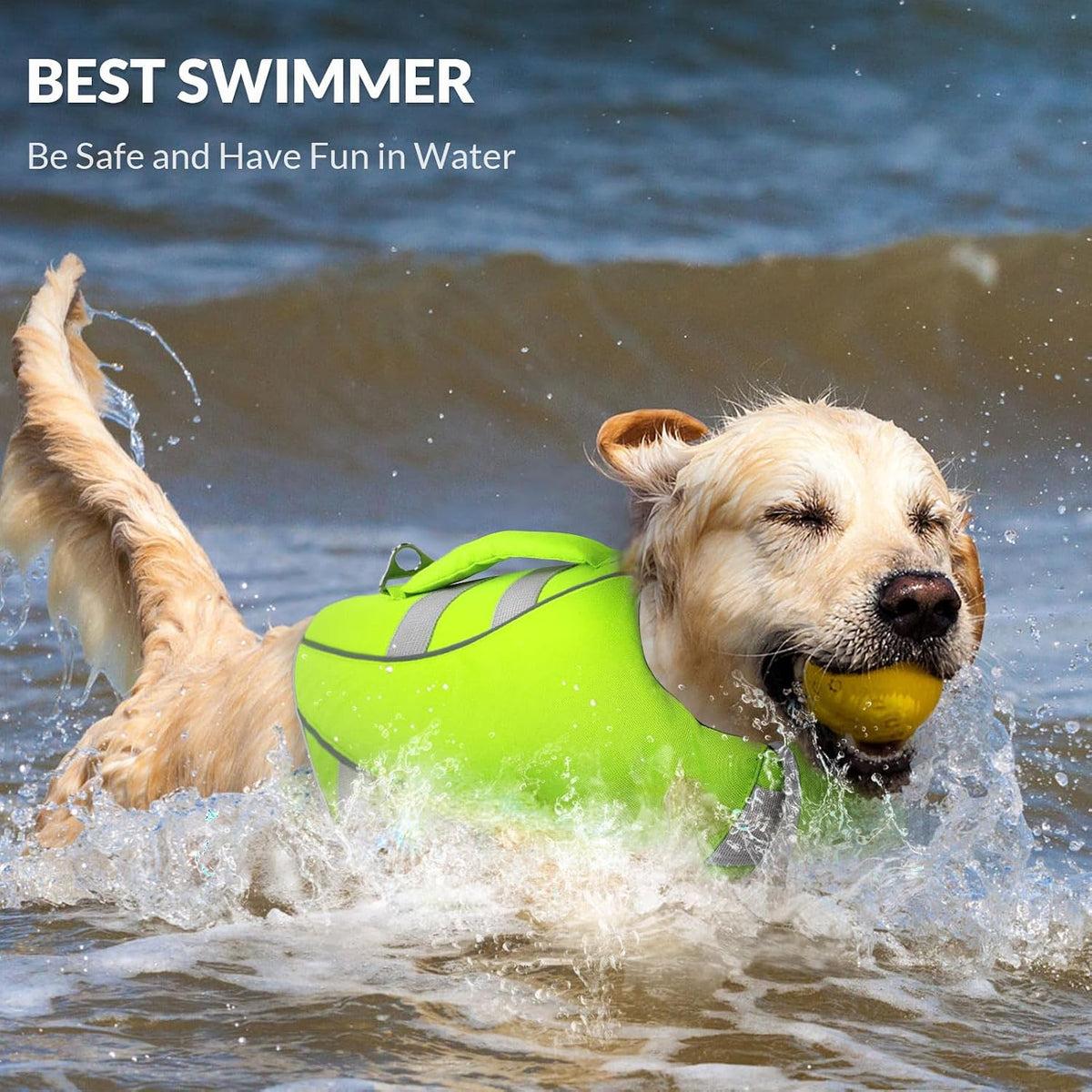 Queenmore XS Dog Life Jacket - Medium / Neno Green - image 3