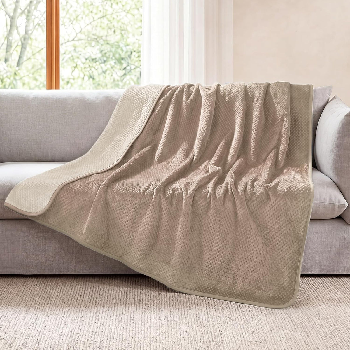 Luciphia Waterproof Blanket for Dog - Beige / L(65''x57'')