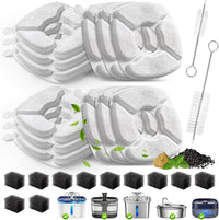Cat Water Fountain Replacement Filters-12 Pack Cat Fountain Filters - 12 Filters+12 Sponges
