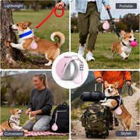 Portable Dog Water Bottle - Pink - image 4