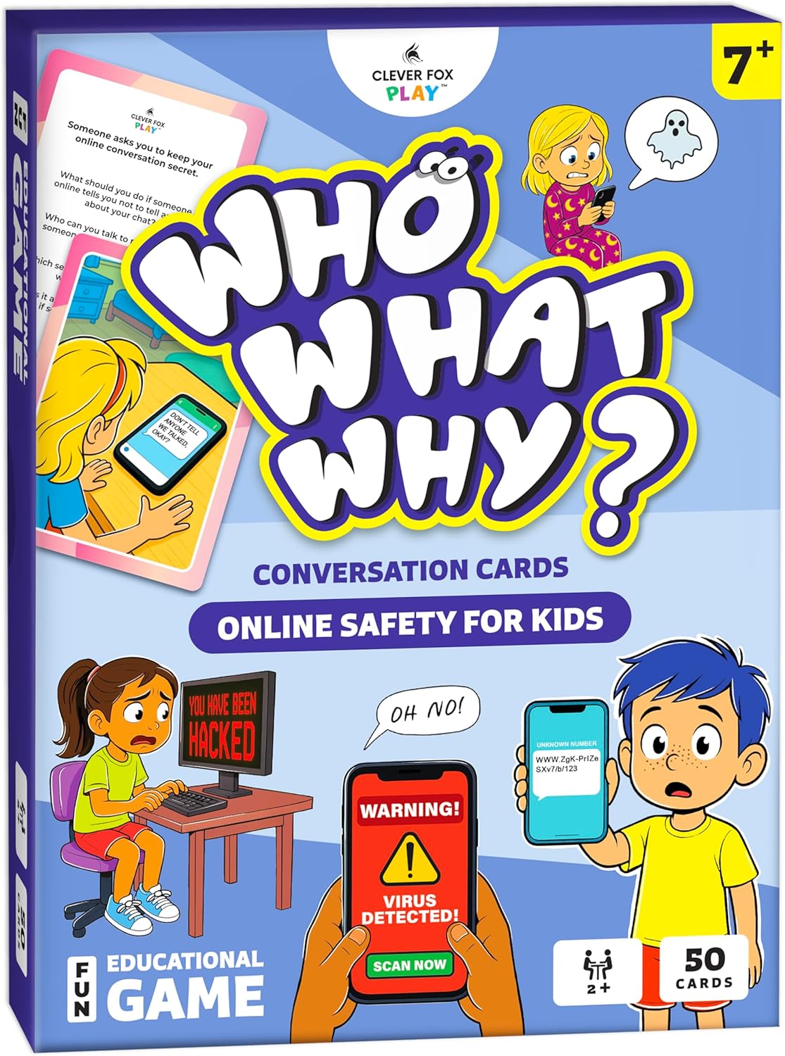 Who What Why Conversation Cards for Kids - Online Safety
