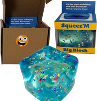 Original BigBlok Premium Stress Cube, Squishy Fidget Toy - Skysparkle