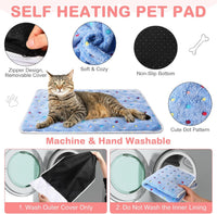 4 Pack Self Heating Cat Pad Self Warming Dog Mat, Heart - Dot / 16 x 20 Inches - image 3