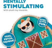 Outward Hound Hide-A-Birthday-Cake Plush Squeaky Dog Toy - Llama - image 4