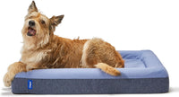 Casper Dog Bed, Plush Memory Foam - Blue / Small