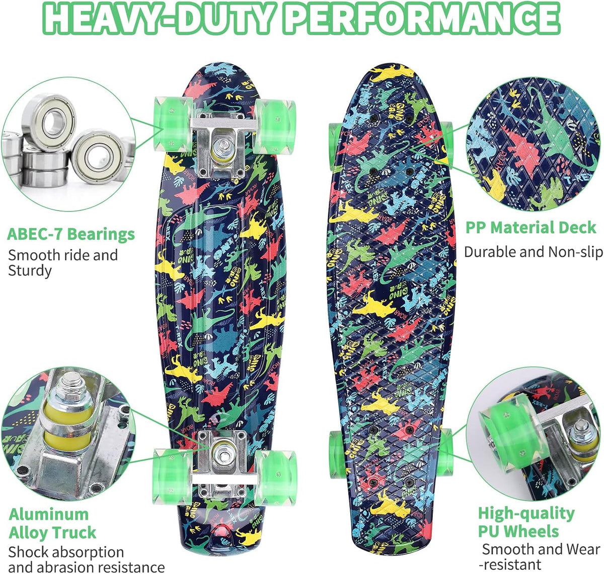 Skateboards, 22" Complete Skateboard - DINOSAUR - image 3