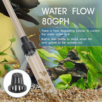 hygger Small Gravel Vacuum for Aquarium - S - image 2