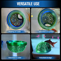 Multi-Functional Betta Hammock Feeding Bed - Dual-color BlueGreen - image 2