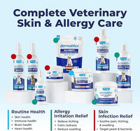 Vetnique Dermabliss Anti Itch Spray for Dogs & Cats with Hydrocortisone for Allergies and Immediate Dog Itching Skin Relief - Fragrance Free with Soothing Oat Extract (8oz)