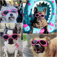 Clear Dog Goggles for Small Dogs - Fold Pink / Medium - image 2