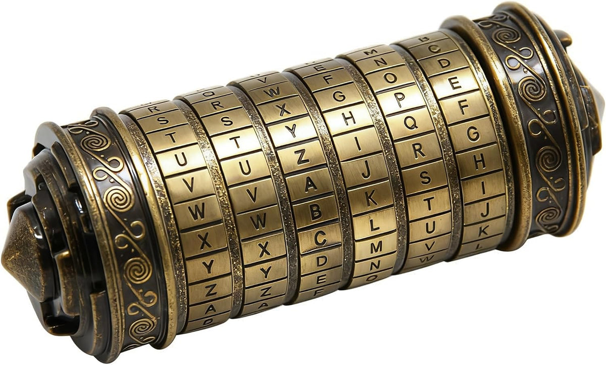 yofit Da Vinci Code Mini Cryptex Lock Puzzle Box Valentine's Day Gift – Fun for Kids & Family