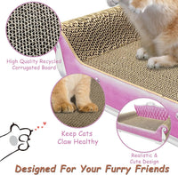 Luxury Cardboard Cat Scratcher Sofa Bed - Pink Sofa - image 2