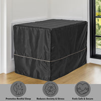 MidWest Homes for Pets Medium Dog Crate Cover - Black / Fits 30 Inch Crate - image 3