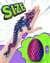 TBOLINE 12" 3D Printed Dragon Egg - Laser Violet - image 4
