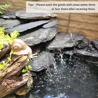 PINVNBY Natural Slate Rock 5lb PH Neutral Aquarium Rocks Aquariums Stones for Aquascaping, Landscaping Model, Reptile & Amphibian Enclosures, Tank Decoration