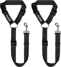 PawsPawty 2 Pack Headrest Dog Car Safety Seat Belt Adjustable Nylon