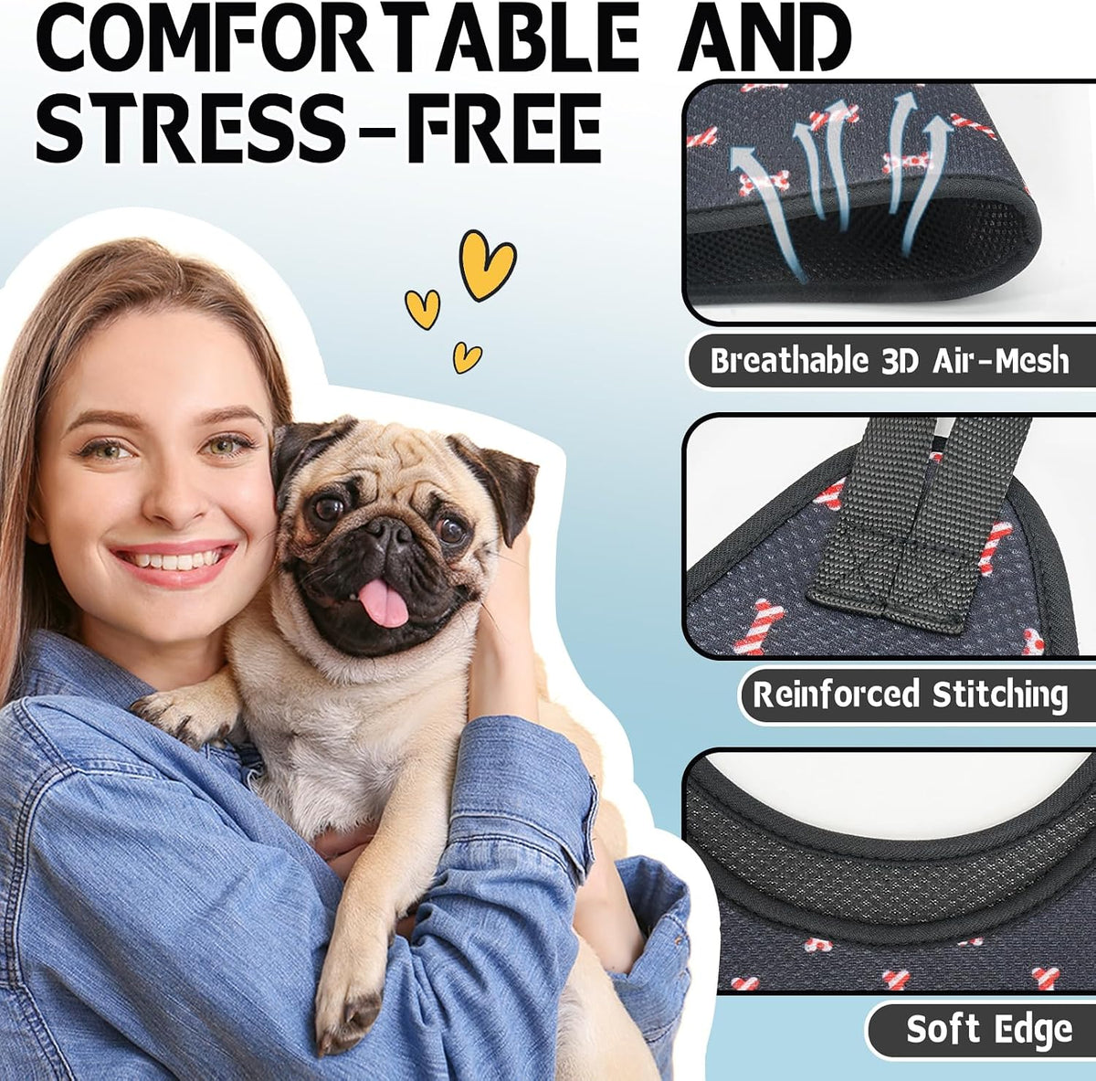 Supet Dog Grooming Hammock for Nail Trimming - XL( Max 85 Lb:Leg space: 11.8"-22.5") / Blackcurrant - image 4