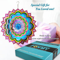 FONMY Wind Spinner Mandala Starry Sky 12 inch 3D Stainless Steel - 12inch / Mgb09 - image 2