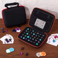 Aoriher 1 Pcs Dice Case with Removable Slotted Tray - Red,Camel - image 4