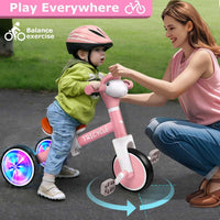 Tricycle for Kids 1-3 Year Olds - Flash Wheel Pink - image 4