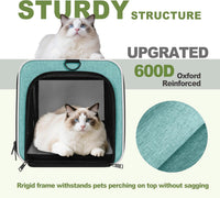 Cat Carrier 18x11x11 Top Load - Turquoise / 18.0"L x 11.0"W x 11.0"H - image 4