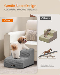 Feandrea 2-Step Dog Stairs, Waterproof, Anti-Slip, Gentle Slope – Essentials for Dogs - 2-Step - image 3