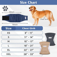 5 Pack Dog Diapers Male, High Absorbing Dog Wraps - Small / Brown - image 3