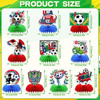 10 Pcs 80s Party Decorations, 1980s Table Honeycomb Centerpieces – Fun for Kids & Family - Cup Party Style - image 3