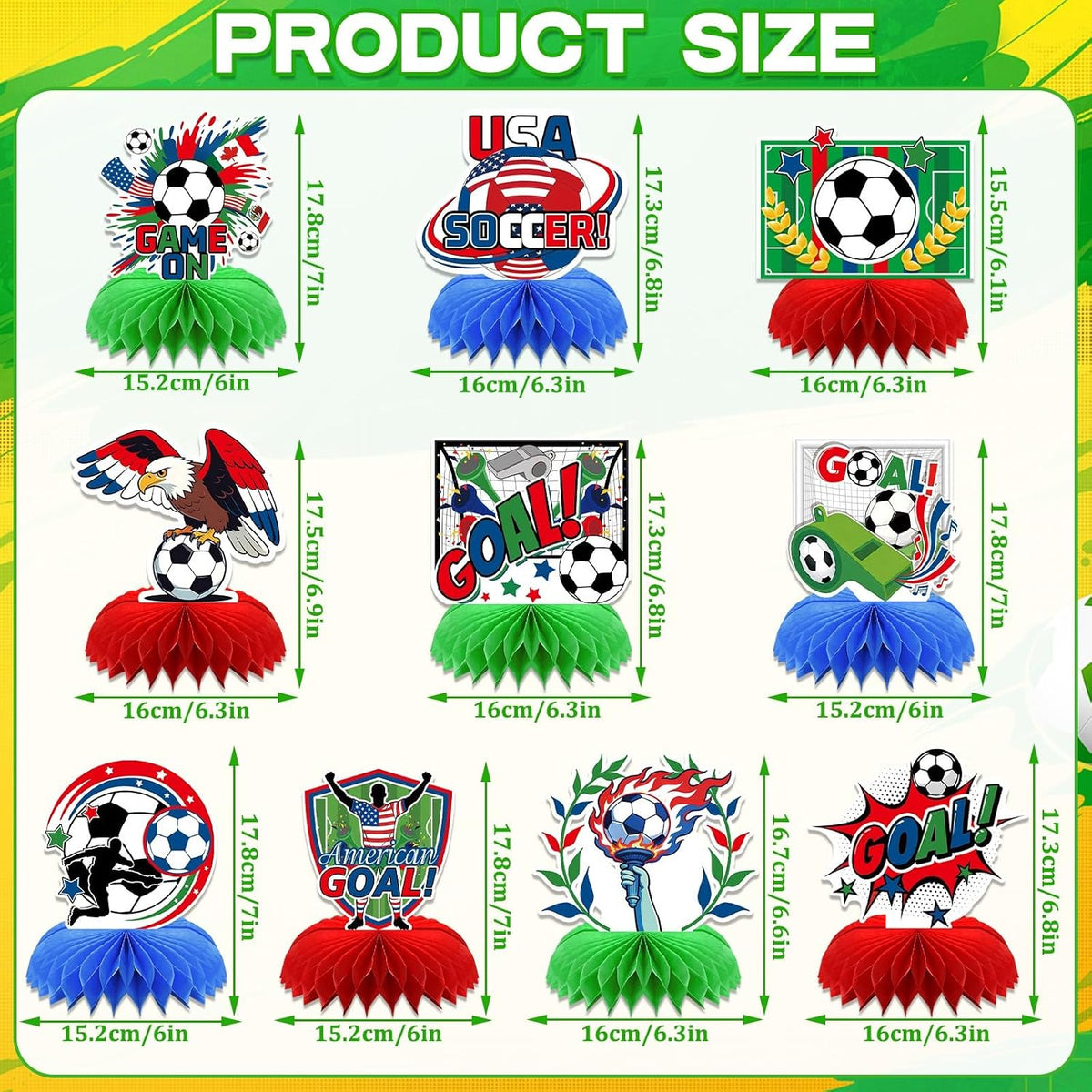 10 Pcs 80s Party Decorations, 1980s Table Honeycomb Centerpieces – Fun for Kids & Family - Cup Party Style - image 3