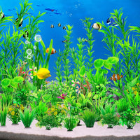 CousDUoBe 12pcs Fish Tank Accessories Aquarium Decorations Green - 30Pack (2inch to 12.3inch) - image 2