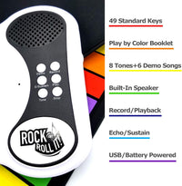 MUKIKIM Rock and Roll It - The Original Rainbow Piano. Roll Up Flexible Piano Keyboard for Kids / - image 2