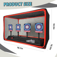 MTISGREAT auto reset digital shooting target with net and two wrist bands for toy blasters - view 6