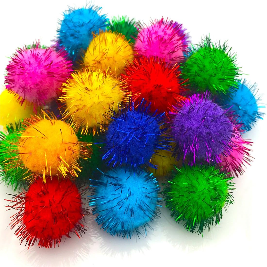 VAPKER 30 Piece Assorted Color Sparkle Balls Cat's Favorite Toy - image 2